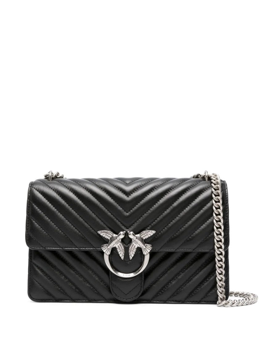Pinko Love Bird Quilted Shoulder Bag