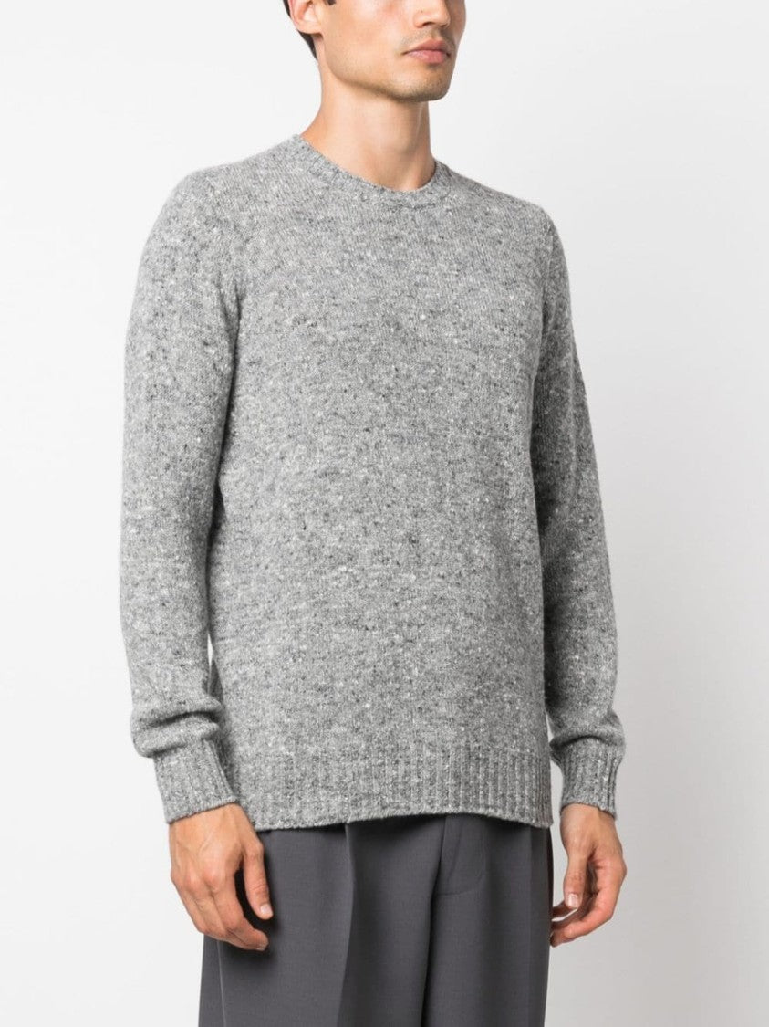 Drumohr Medium Grey Long Sleeve Crew Neck Sweater