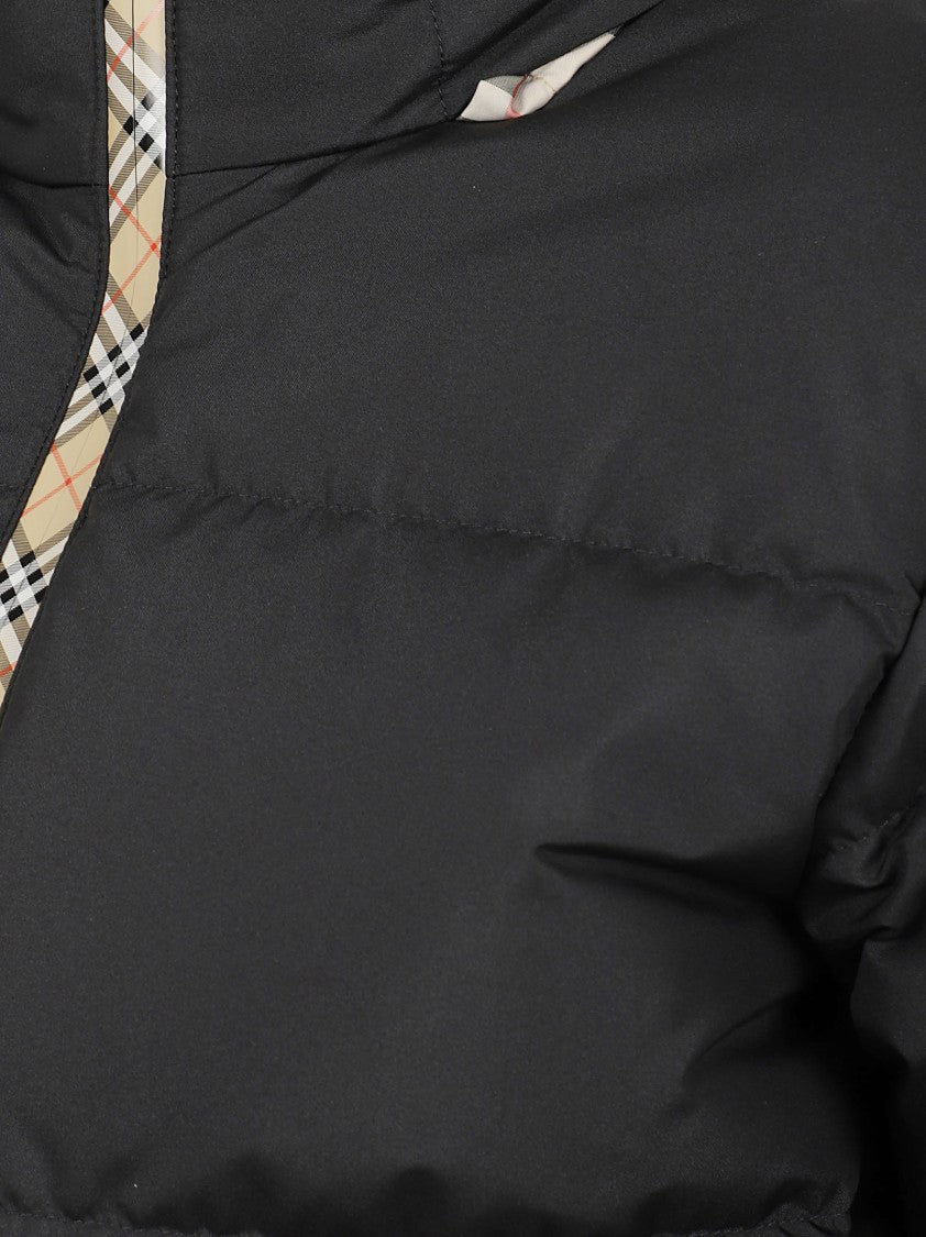 Burberry Quilted Down Jacket With Equestrian Knight Detail