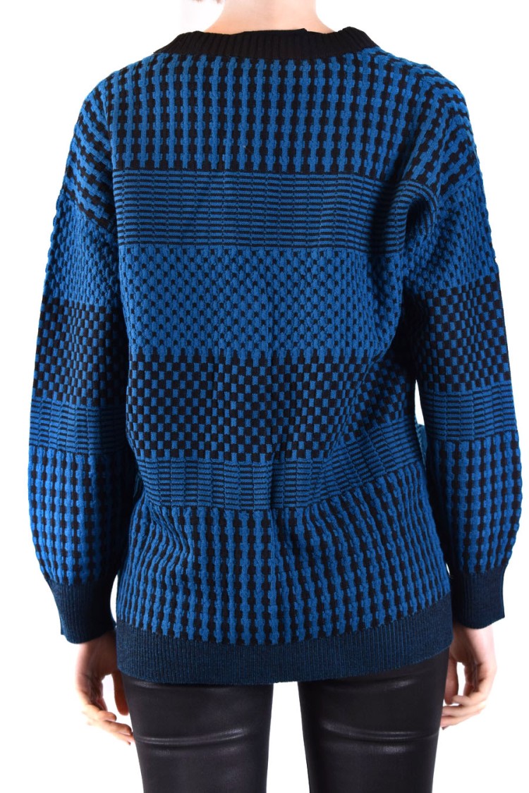 Diane Von Furstenberg Textured Knit Cardigan With Button Closure And Front Pockets