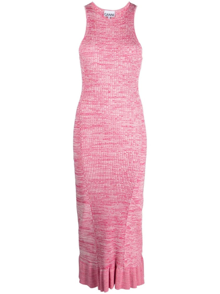 Ganni Melange Sleeveless Dress