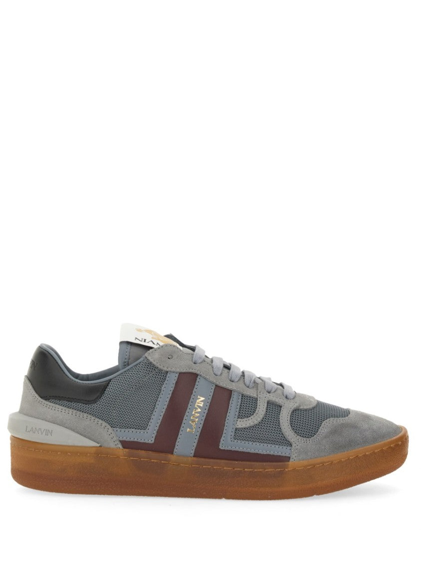 Lanvin Mesh, Suede And Nappa Leather Sneaker