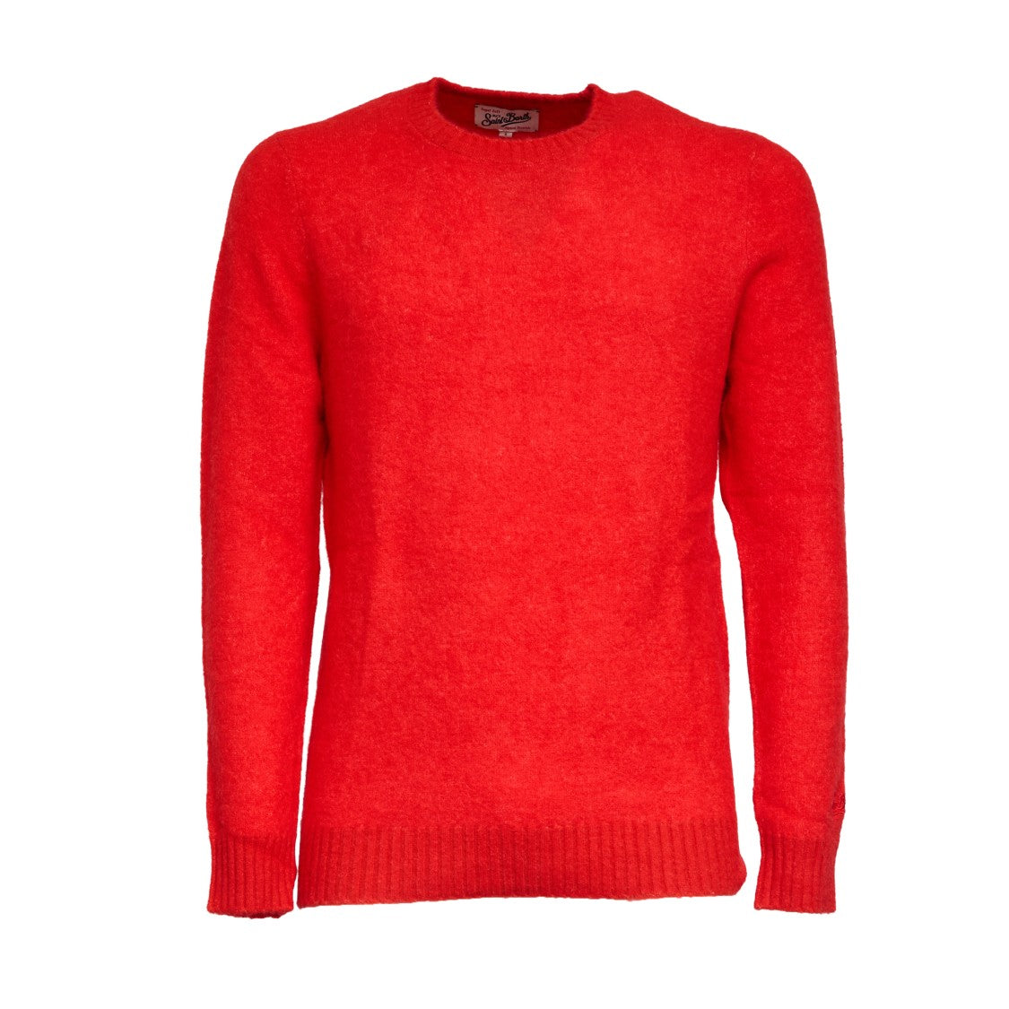 Mc2 Saint Barth Alpaca Blend Knit Sweater With Ribbed Detailing