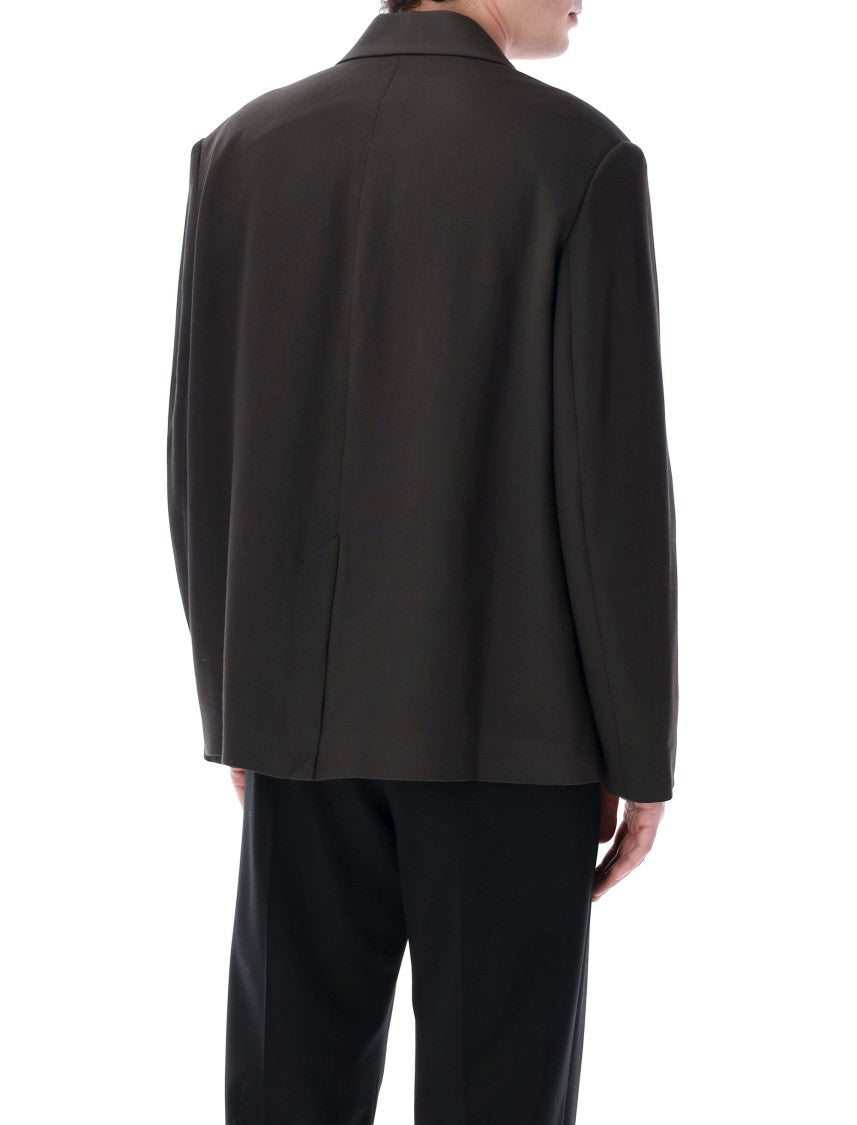 Studio Nicholson Boxy Oversized Blazer With Single-Button Closure