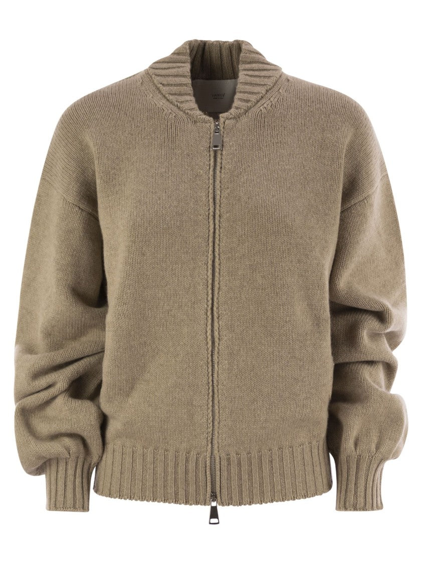 Vanisé Wool And Cashmere Cardigan With Zip