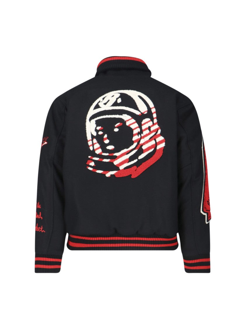 Billionaire Boys Club Minimalist Black Jacket With Fitted Silhouette And High Collar