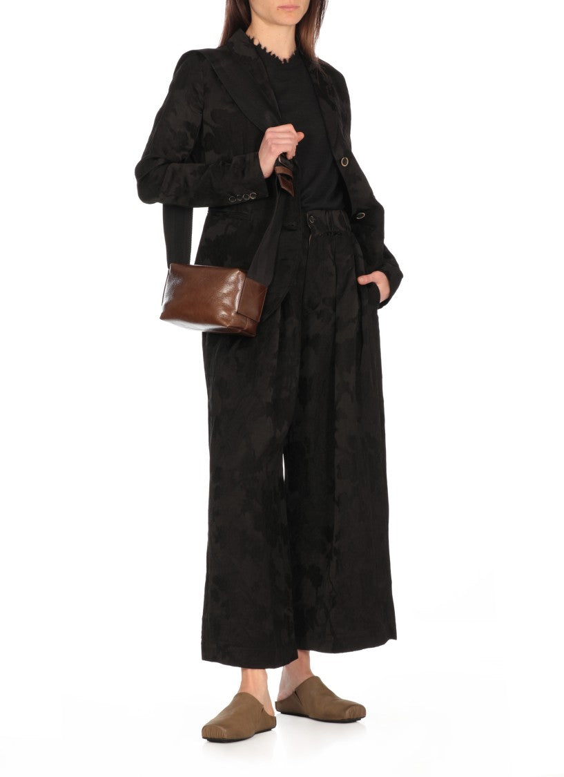 Uma Wang Cashmere Pullover With Ripped Ribbed Trims