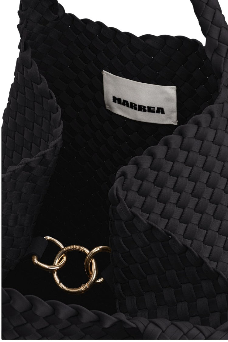 Marrea Woven Neoprene Handbag With Structured Silhouette
