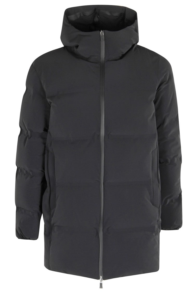 Herno Impact Quilted Down Jacket With Hood And Two-Way Zipper
