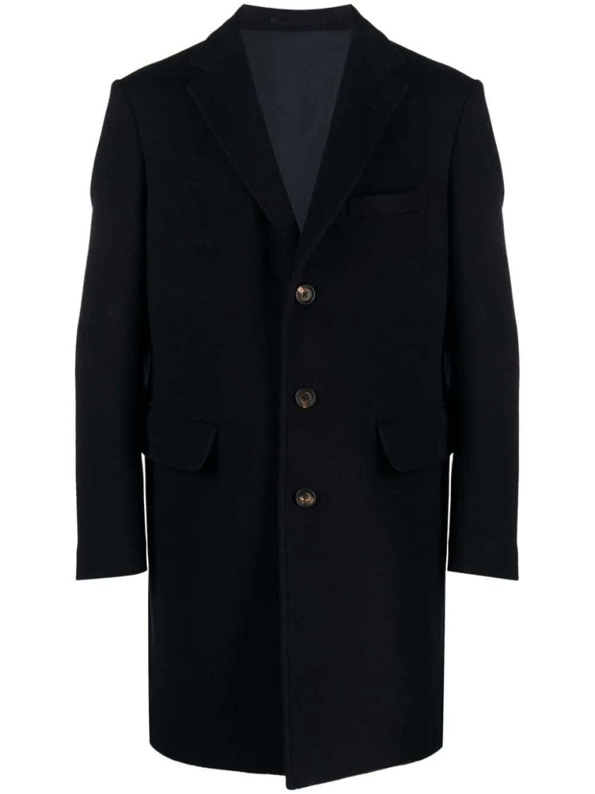 Eleventy Felted Single-Breasted Coat