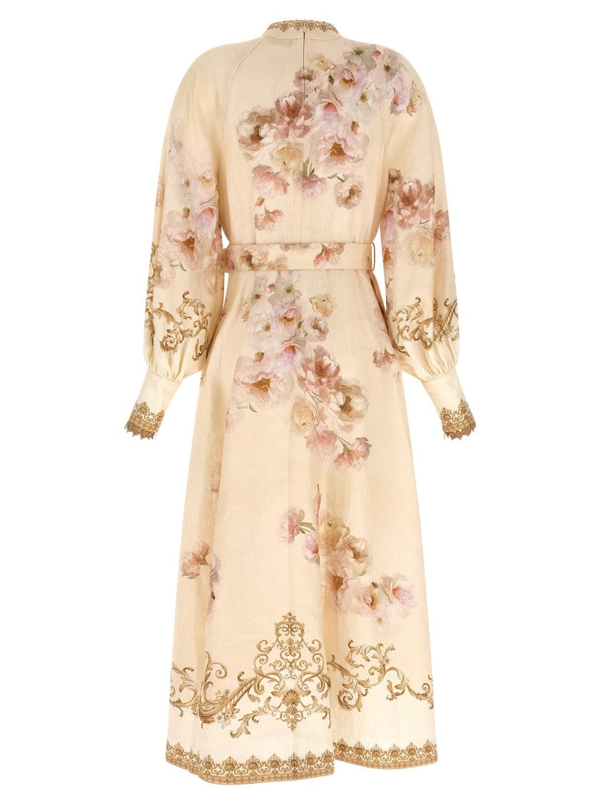 Zimmermann 'Hypnotic Buttoned Midi' Dress