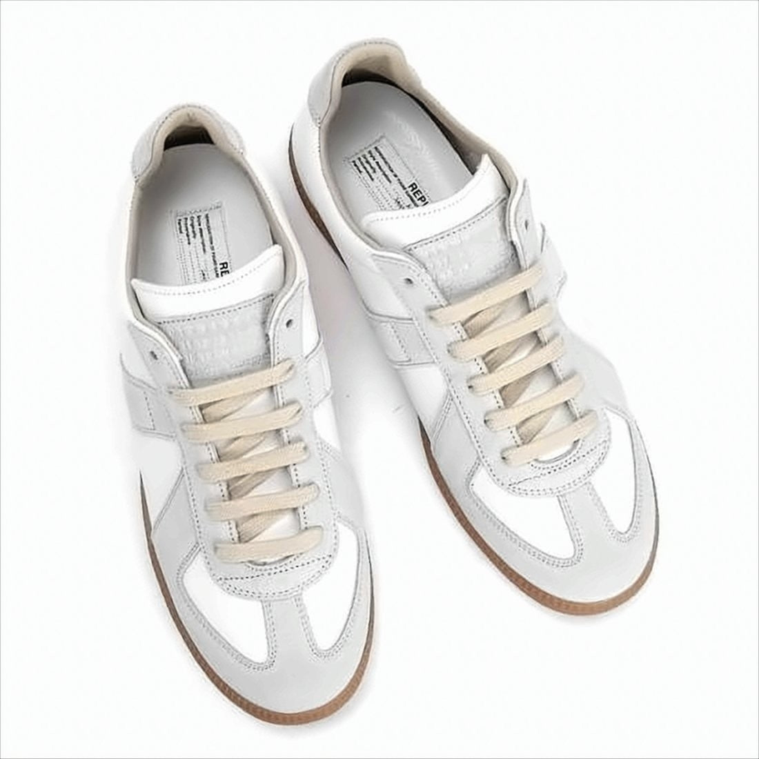 Maison Margiela Low-Top Sneakers With Suede And Leather Overlays
