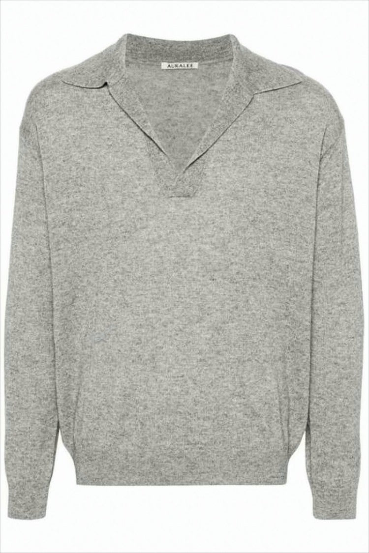 Auralee Soft Cashmere-Silk Blend Sweater