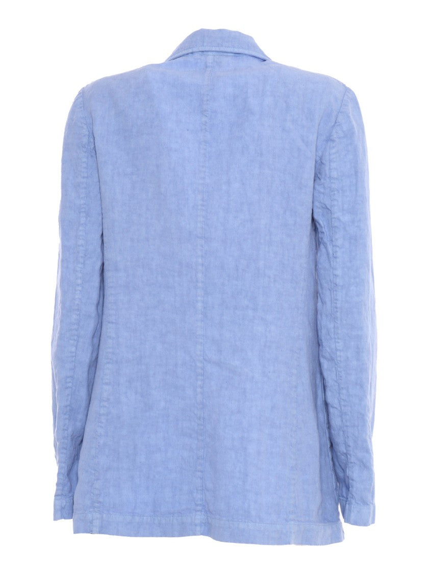 Aspesi Lightweight Textured Linen Jacket With Tailored Silhouette