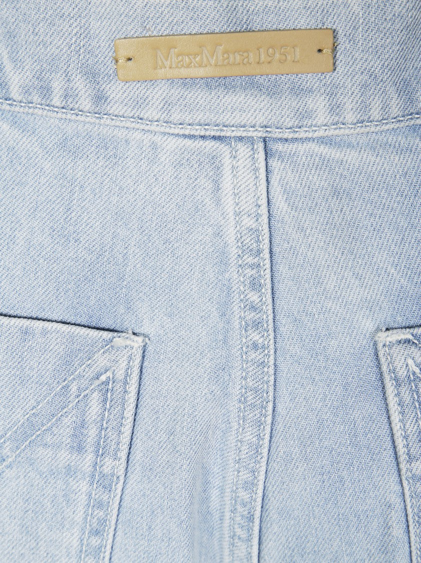 Max Mara High-Waisted Palazzo Jeans With Relaxed Fit