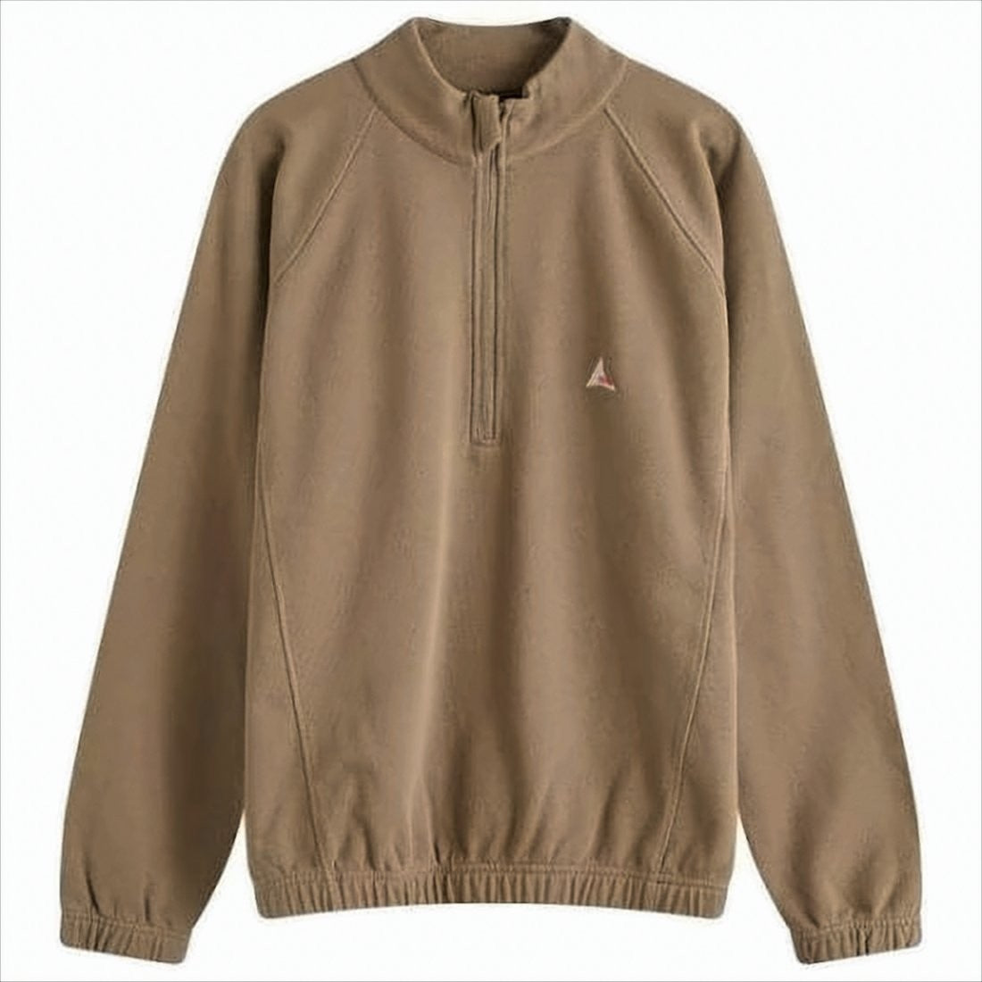 Roa Half-Zip Long-Sleeve Pullover With High Collar And Embroidered Logo