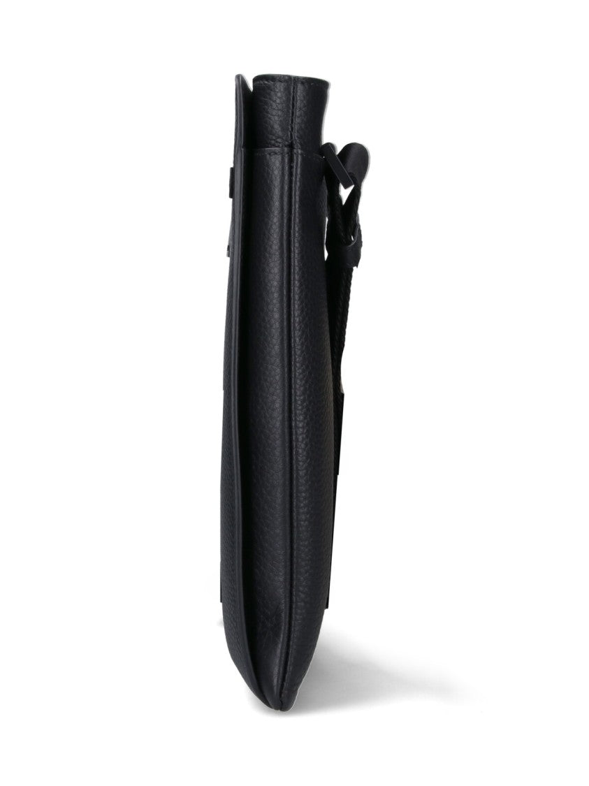Ferragamo Logo Shoulder Bag – Black