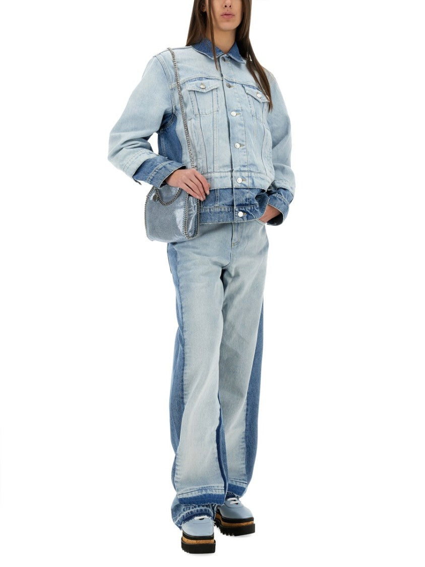 Stella Mccartney Denim Jacket With Contrasting Panel