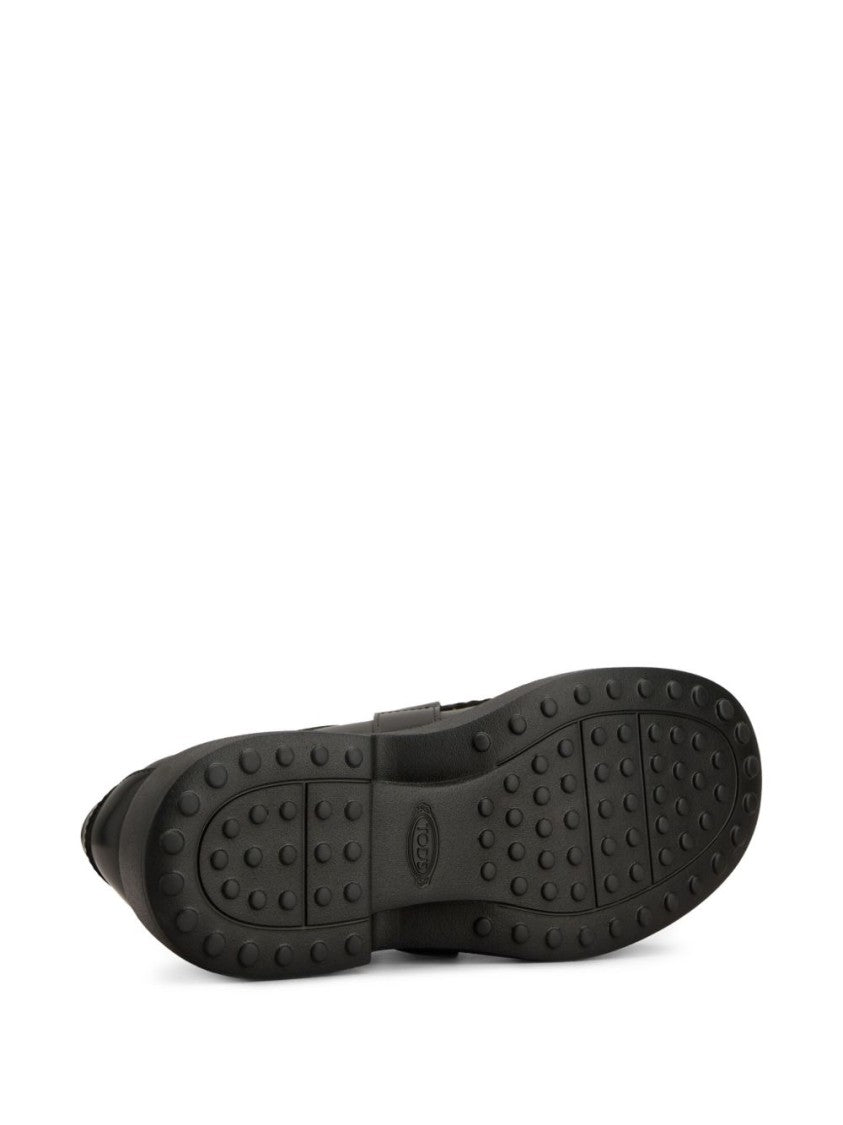 Tod's Black Sneakers With Buckle-Strap Fastening