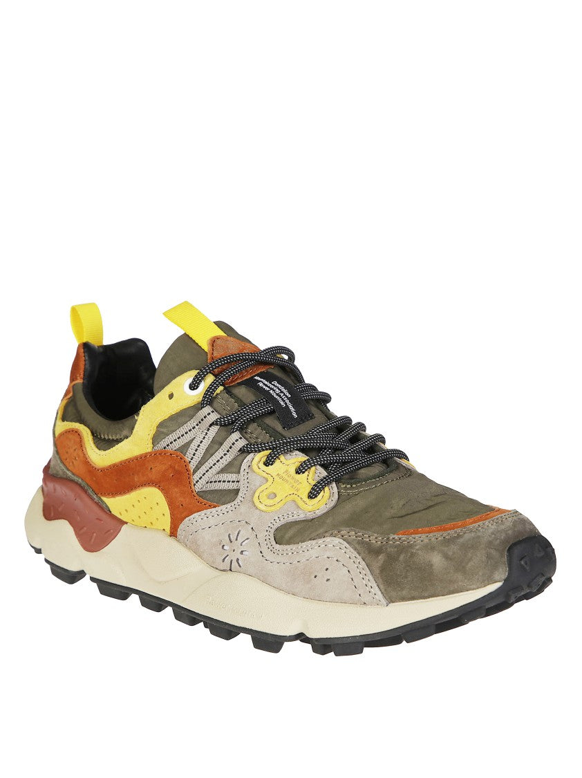 Flower Mountain Layered Sneakers With Suede Sneakers