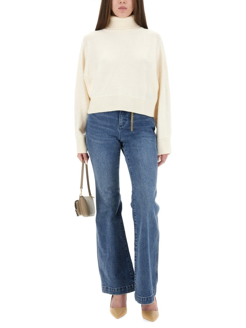Michael Michael Kors Cropped High Neck Sweater