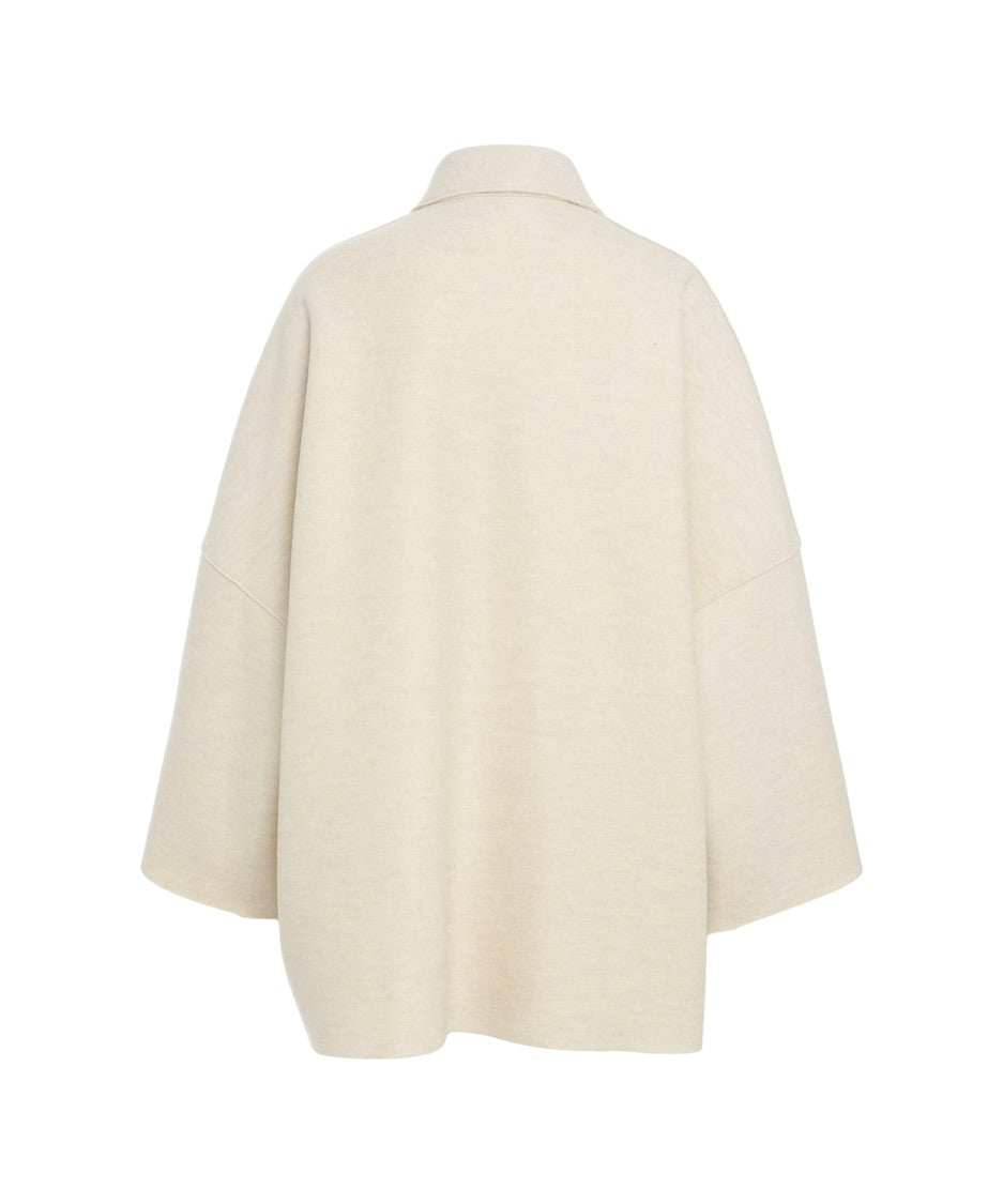 Harris Wharf London Relaxed Fit Oversized Coat With Classic Collar And Distinctive Closure