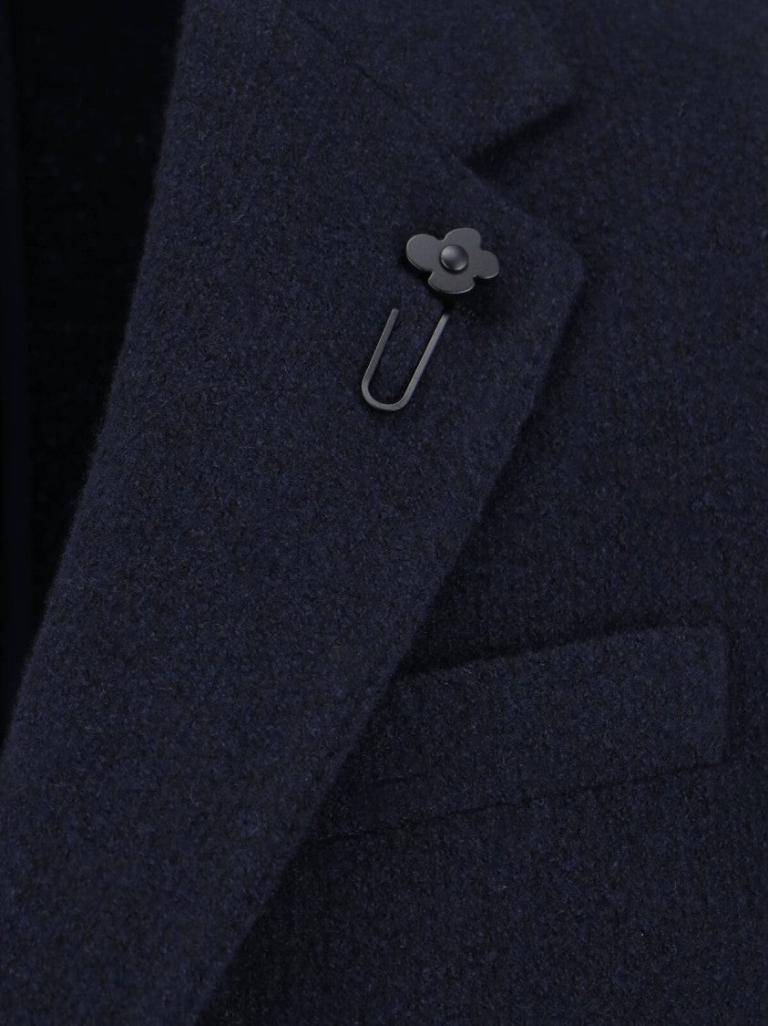 Lardini Single-Breasted Blazer – Navy