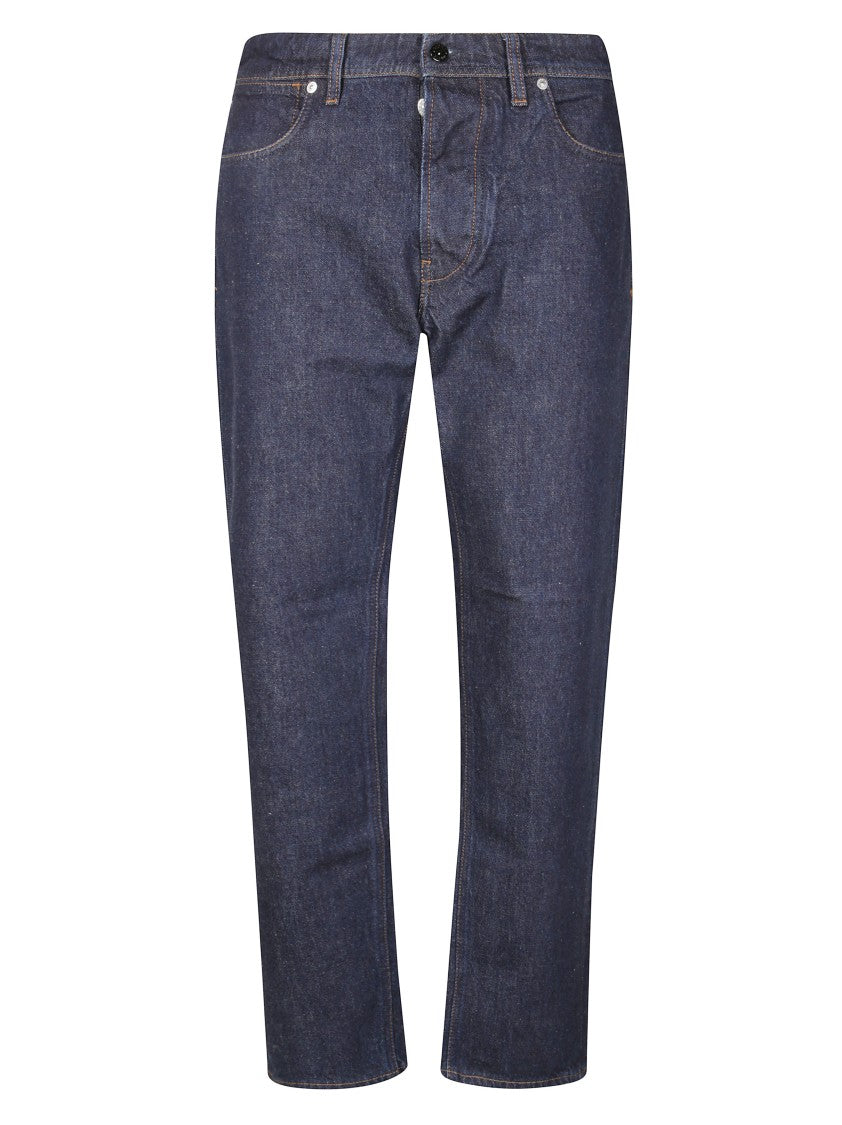 Stone Island Straight-Leg Blue Jeans With Classic Five-Pocket Design