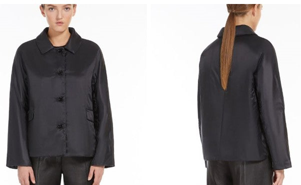 Max Mara Cropped Padded Coat With Pointed Collar