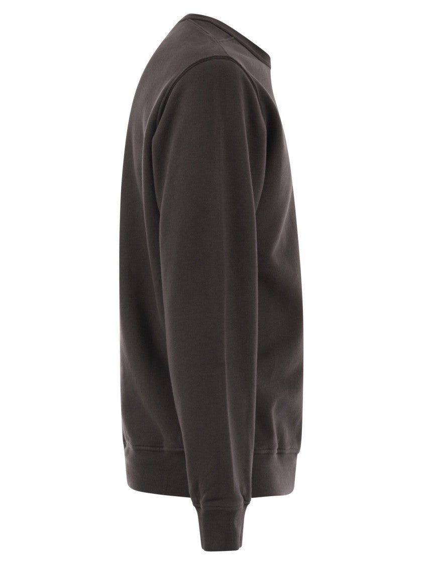 Stone Island Stone Island Crewneck Sweatshirt With Badge