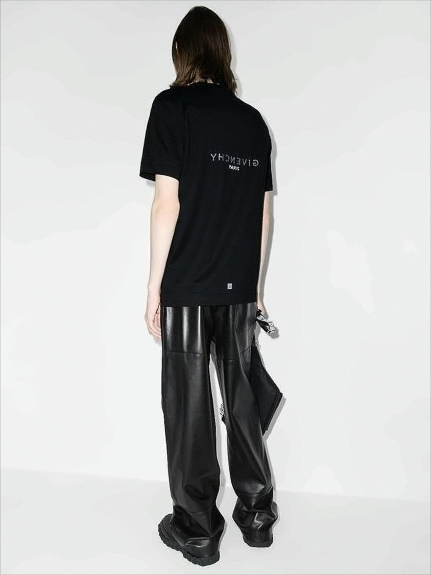 Givenchy Relaxed Black Cotton Crew Neck T-Shirt With Logo