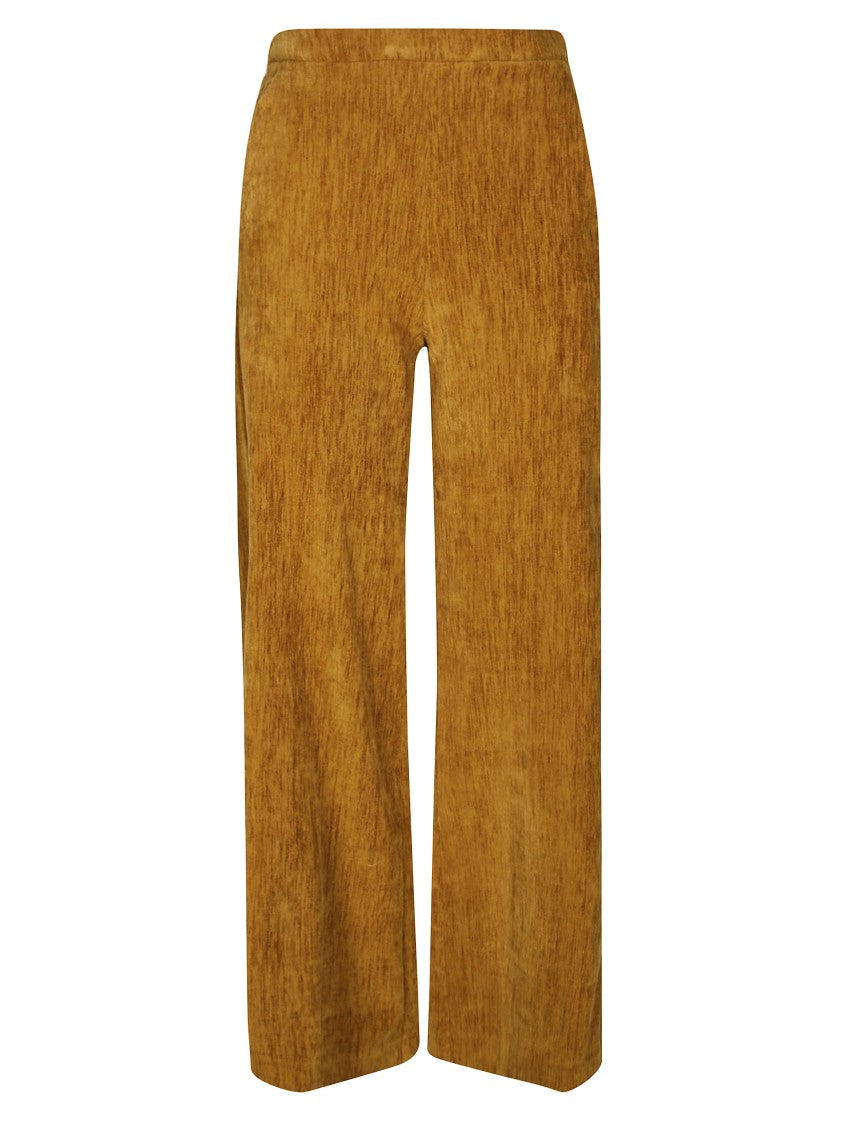 Forte Forte Velvet Flare Trousers With High Waist