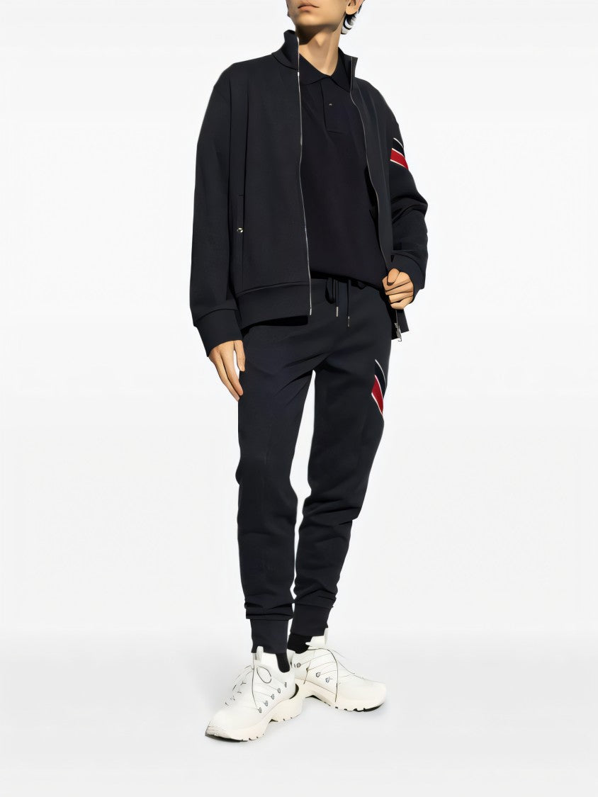 Moncler Jacket With High Collar And Full Zip Closure