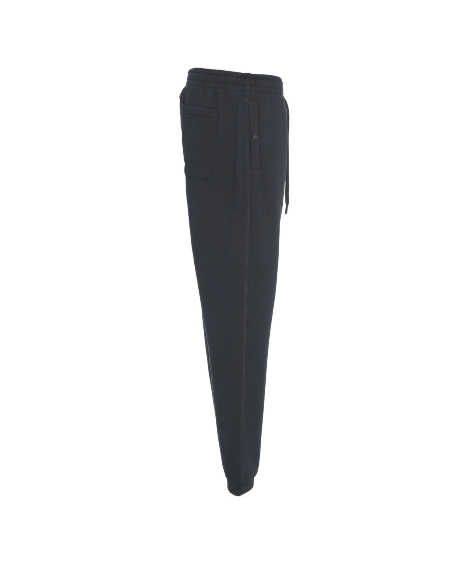 Alpha Tauri Minimalist Black Joggers With Adjustable Drawstring And Ribbed Cuffs