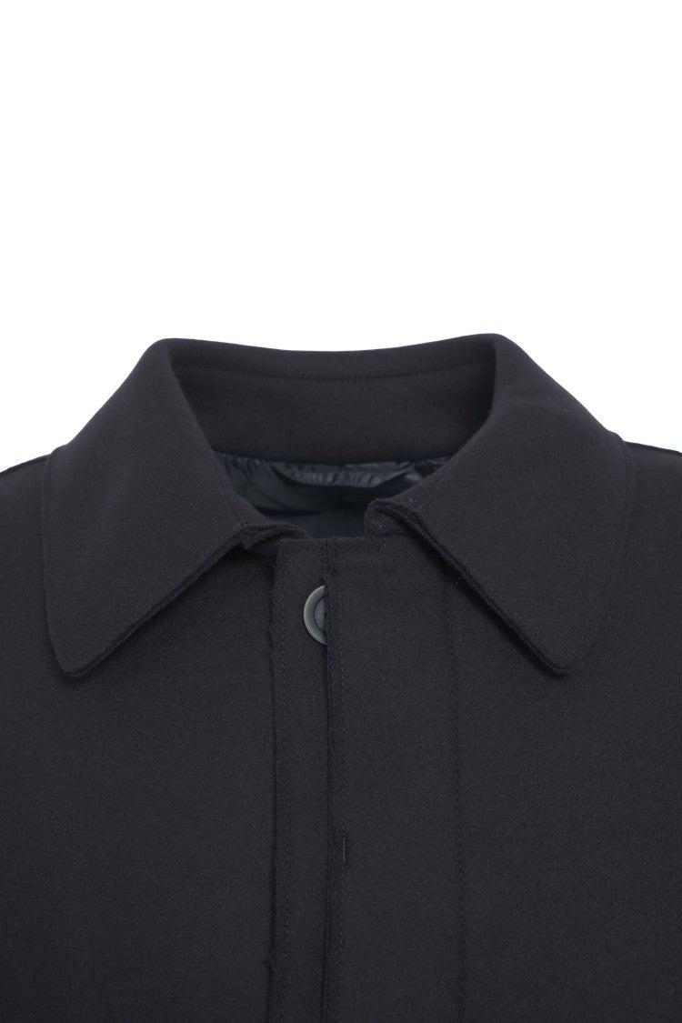 Herno Straight-Cut Wool-Polyamide Blend Coat