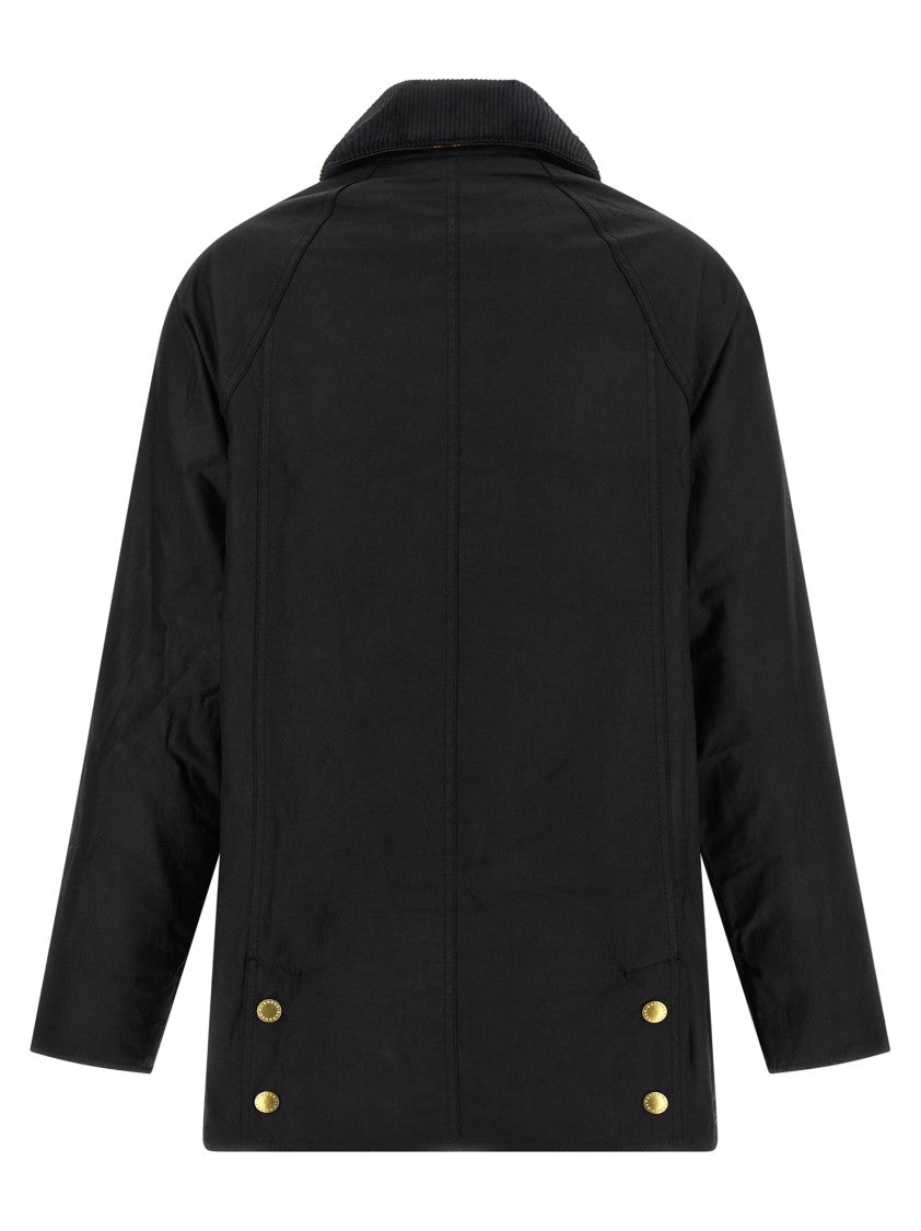 Barbour Waxed Cotton Casual Jacket With Corduroy Collar