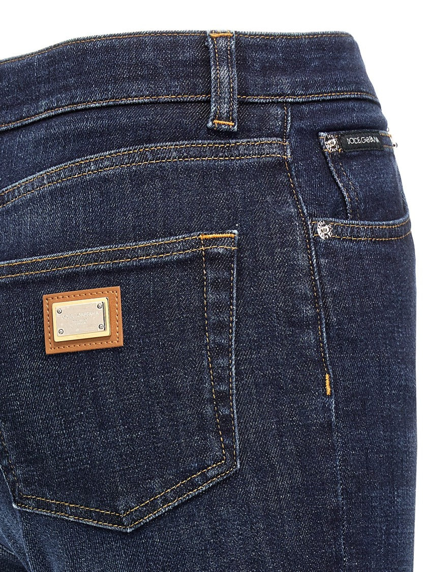 Dolce & Gabbana Delavé Cotton Denim Jeans