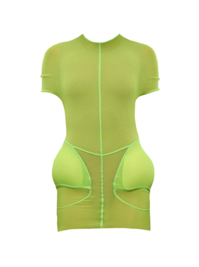 Jean Paul Gaultier Mesh Short Dress