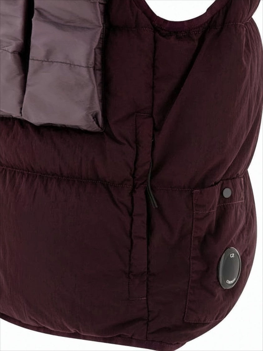 C.P. Company Two-Tone Padded Vest With High Collar And Large Chest Pocket