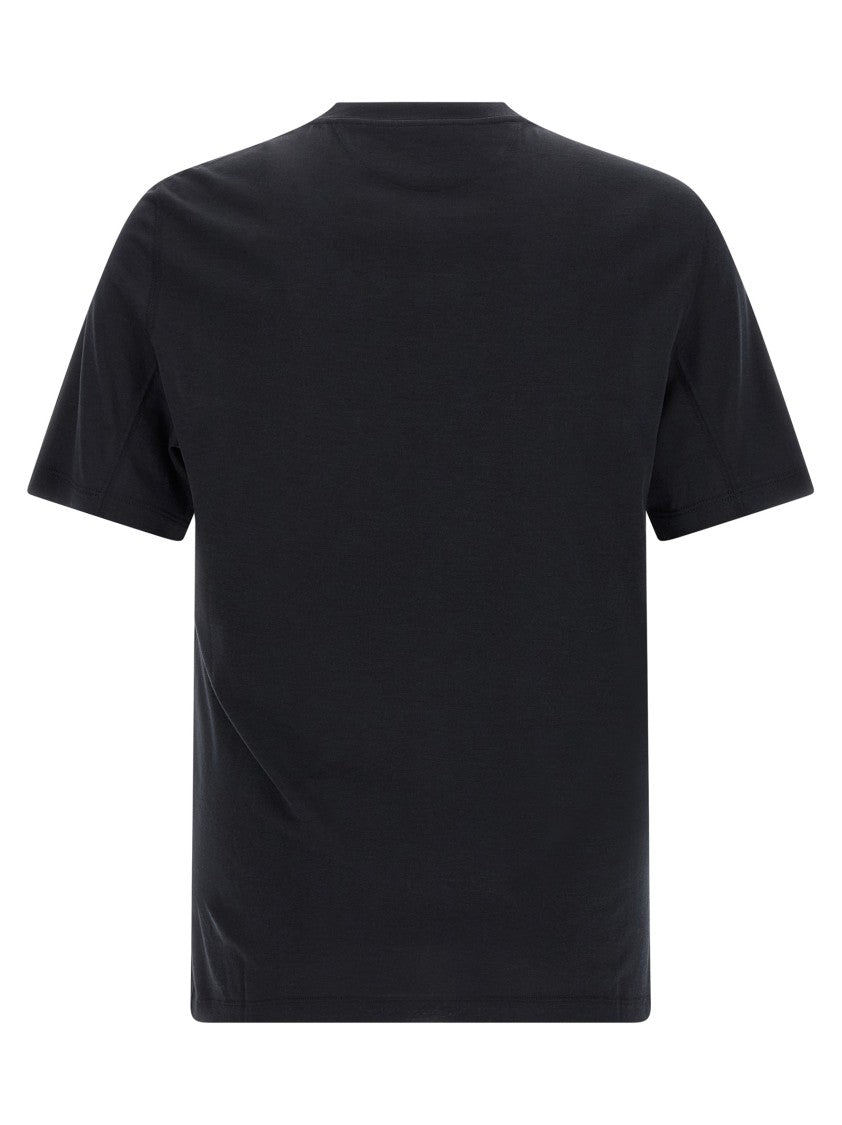 Brunello Cucinelli Silk And Cotton Blend Crew Neck T-Shirt