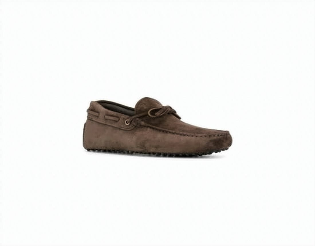 Tod's Moccasin Toe Loafers With Decorative Bow And Pebbled Sole