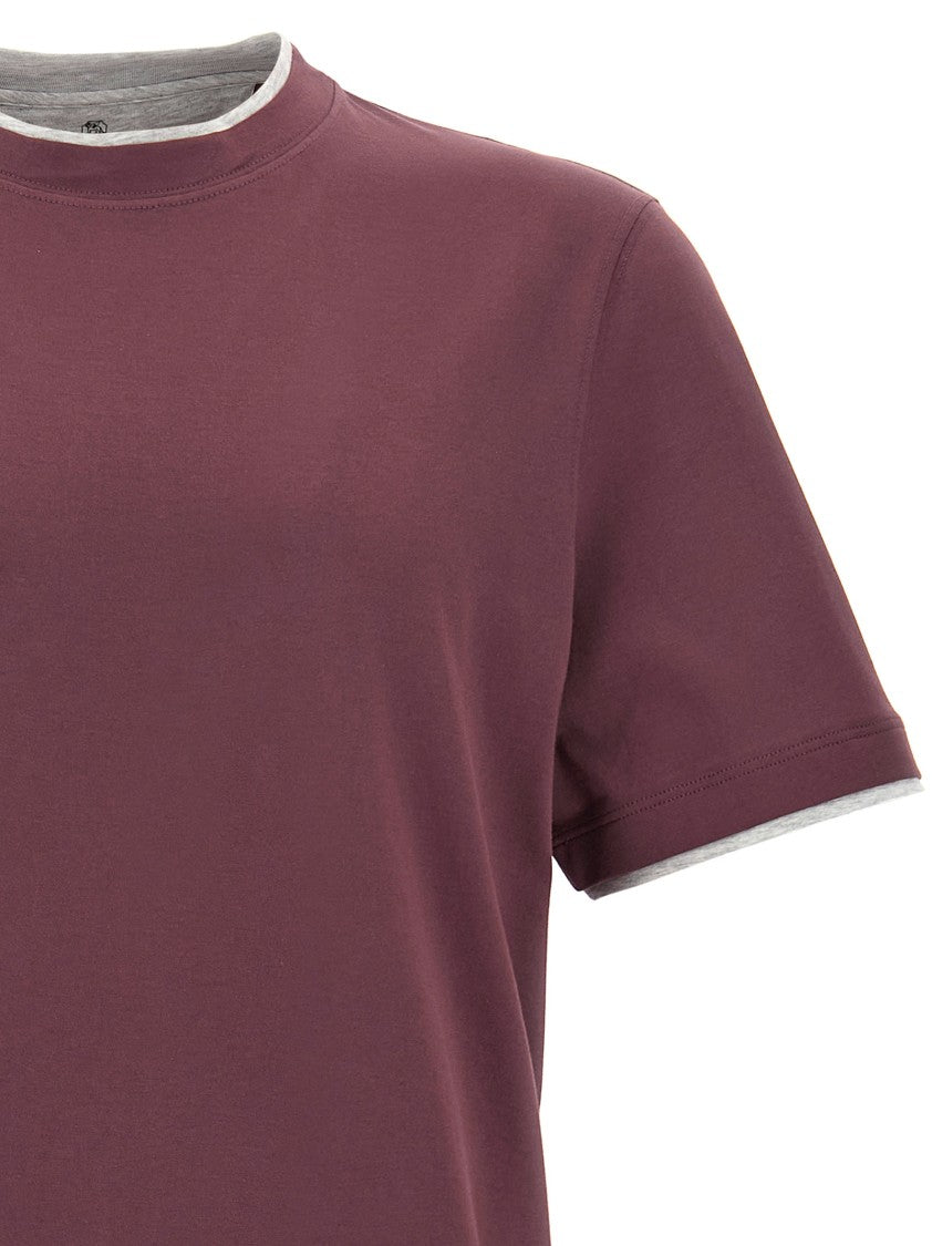 Brunello Cucinelli Double Layer T-Shirt