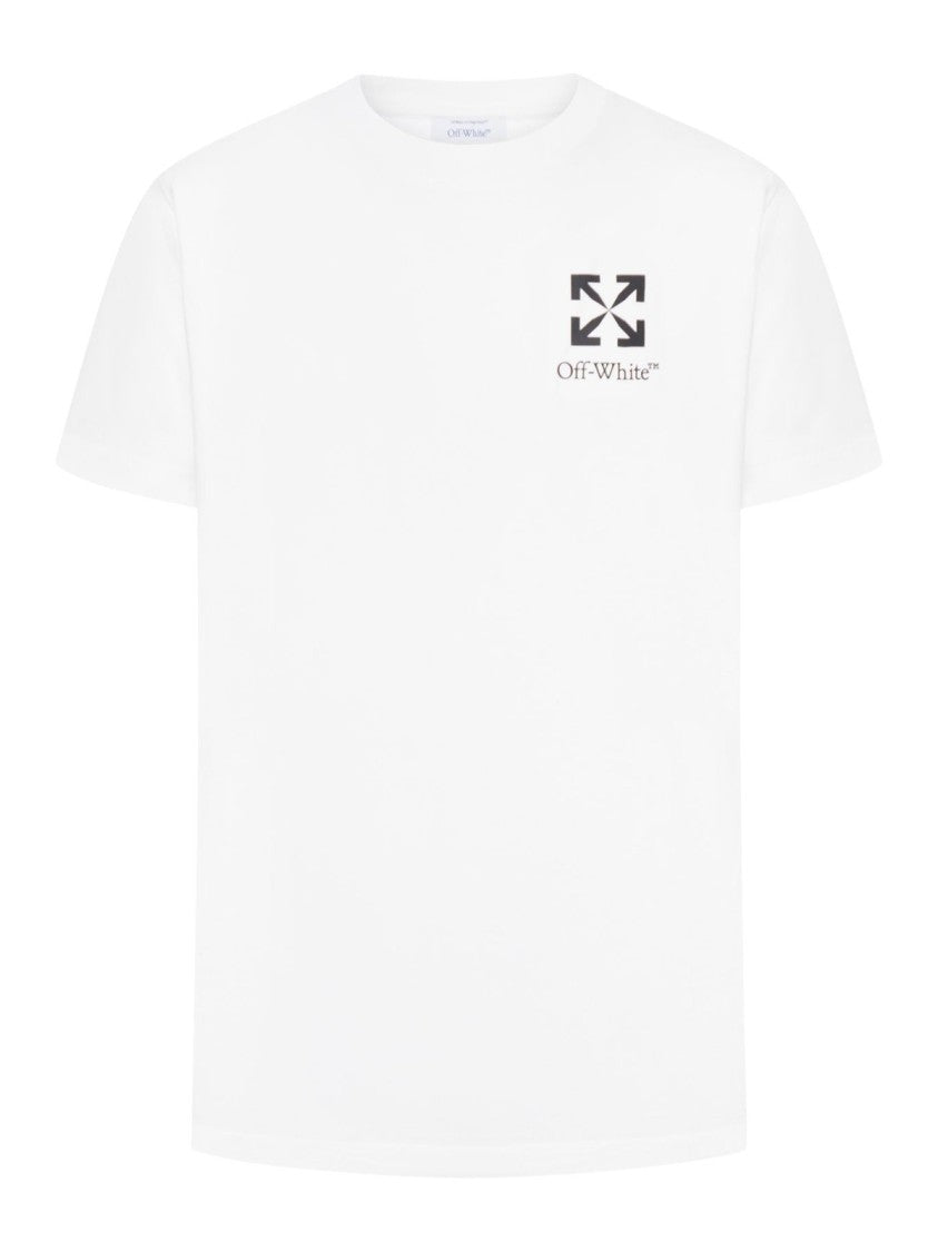 Off-White Minimalist White Off-White T-Shirt With Crew Neckline