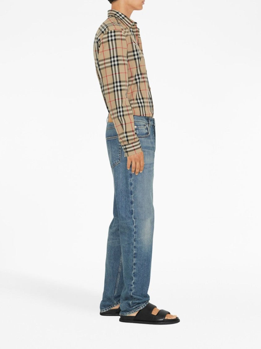 Burberry Check Print Shirt With Vintage Pattern