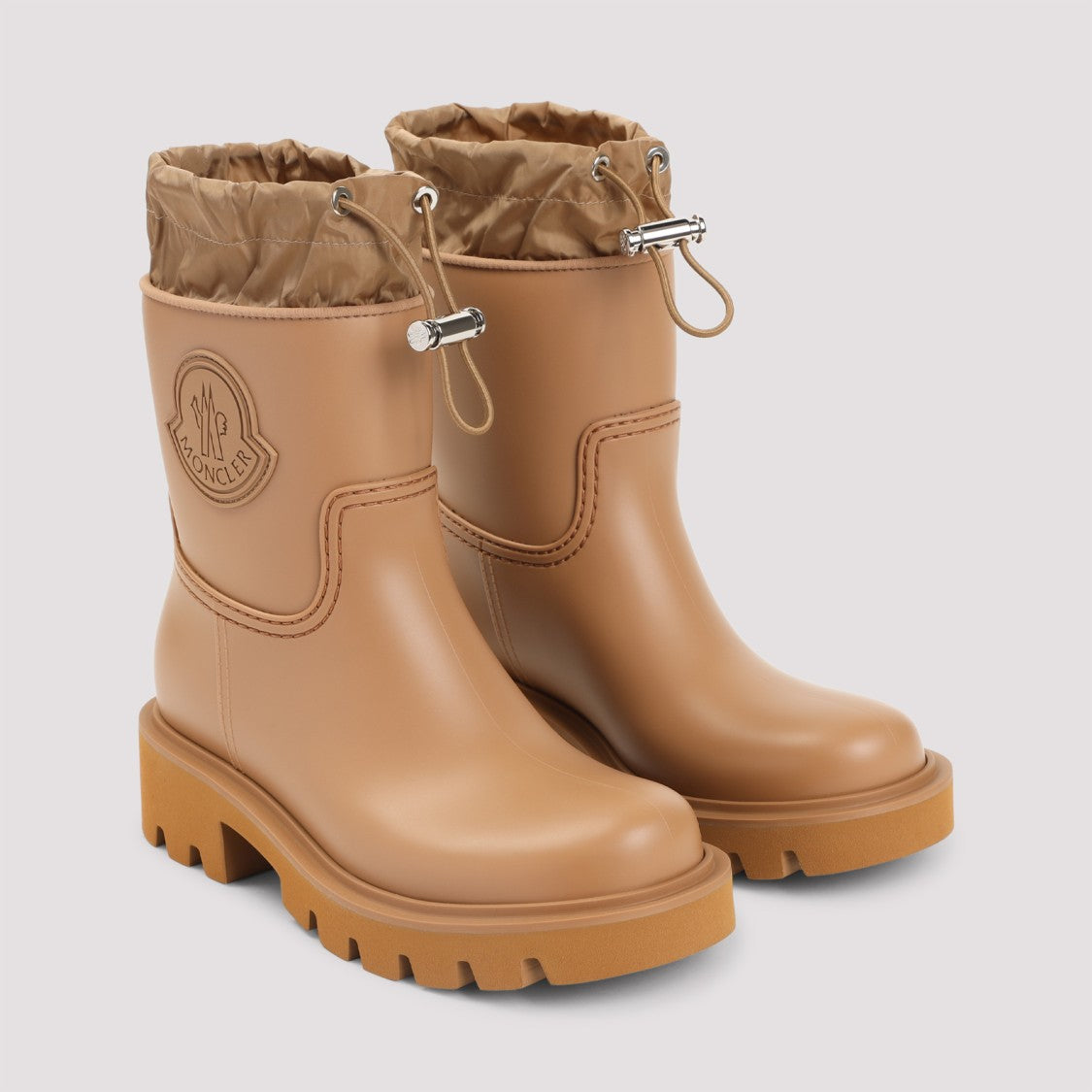 Moncler Ankle-Length Waterproof Boots With Drawstring Closure