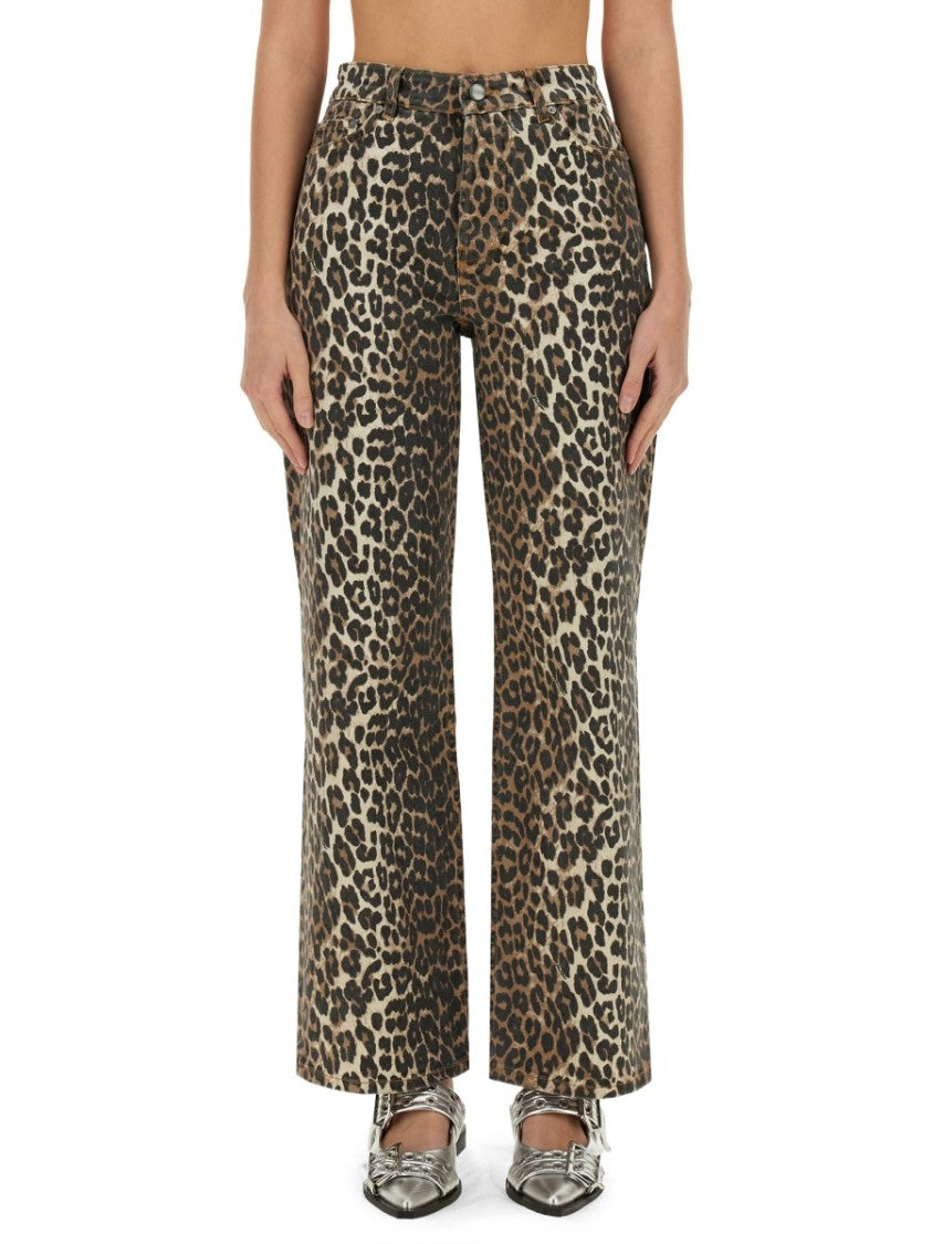 Ganni "Izey" Animal Jeans