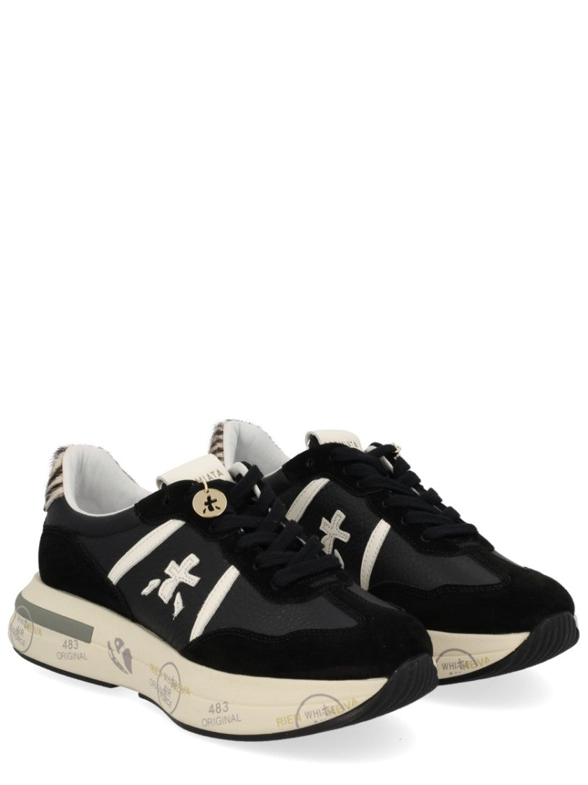 Premiata Dynamic Multicoloured Sneakers With Zebra Print Accents