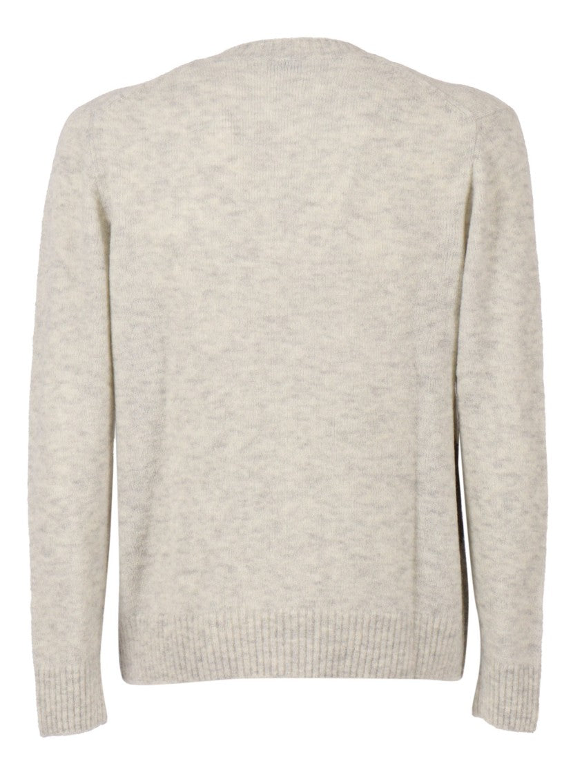 Ballantyne Classic Crew Neck Pullover In Subtle Argyle Pattern