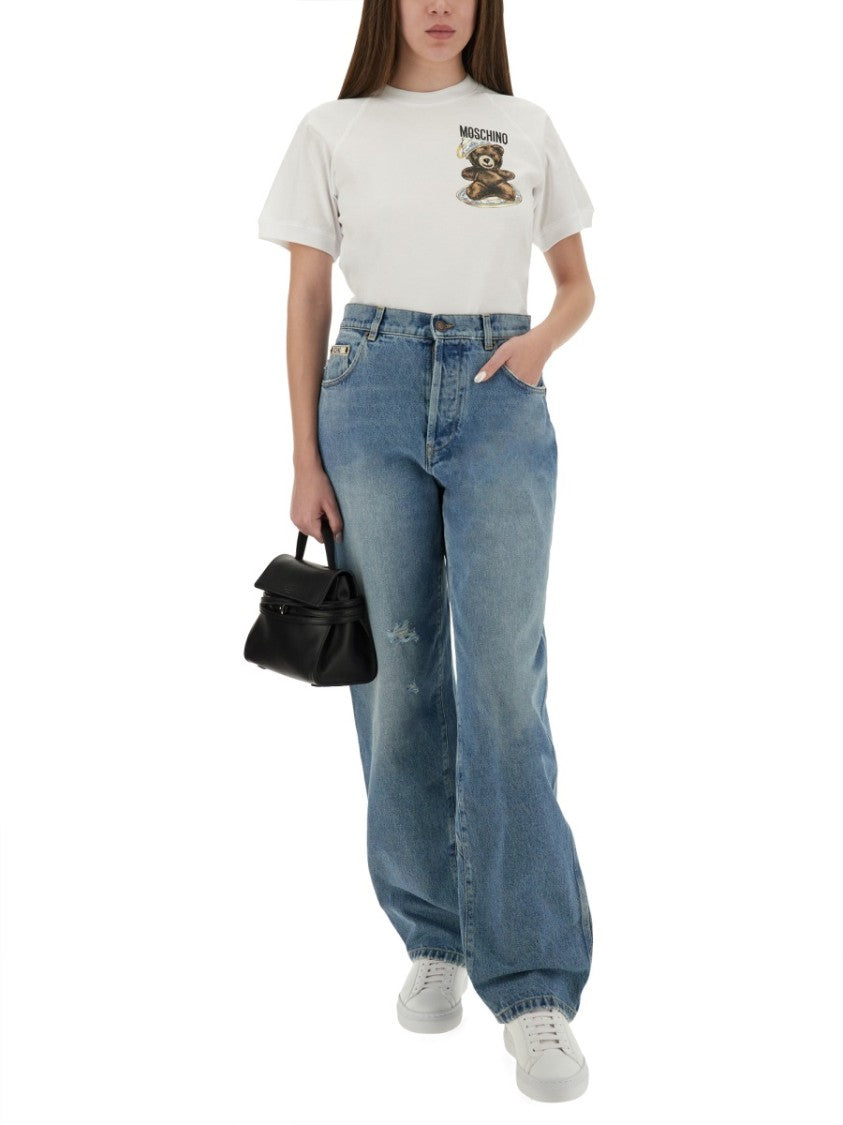 Moschino Playful Teddy Bear Print T-Shirt