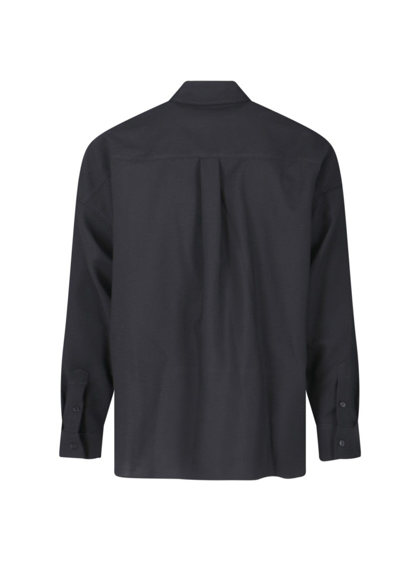 Marni Two-Tone Shirt – Navy/Red/Black